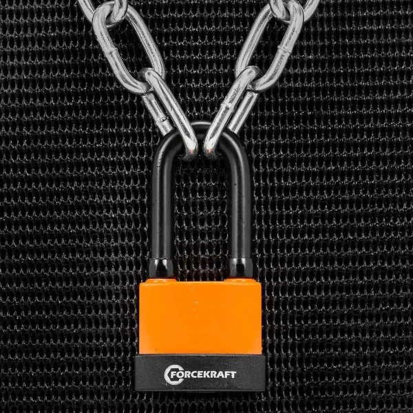 Замок навесной водонепроницаемый с удлиненой дужкой 55мм (дужка 10х9мм, пространство для замка 61х23мм, 3 ключа) в блистере