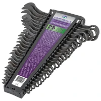 Набор ключей комбинированных 25пр. (6-9,10х2шт,11,12х2шт,13х2шт,14х2шт,15,16,17х2шт,18,19,21,22,24,27,30,32),в пласт. держателе