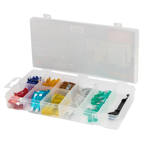 Предохранители плавкие флажковые автомобильные (от 3А до 30А), комплект 97пр.