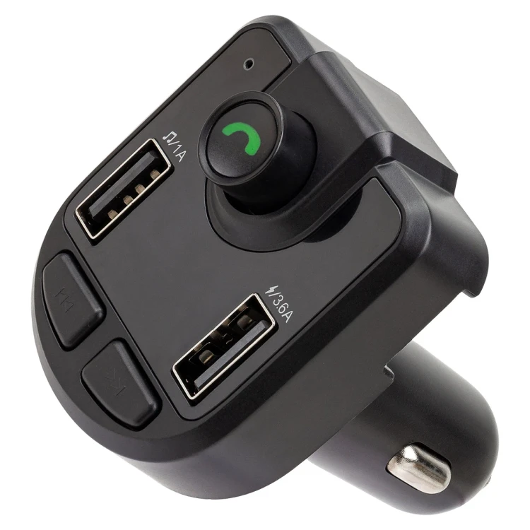 Автомобильный FM-модулятор BT36 (12V-24V, BT Hf+USB 3,6A)