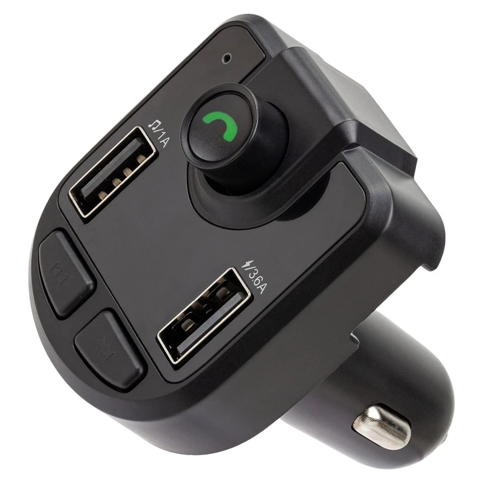 Автомобильный FM-модулятор BT36 (12V-24V, BT Hf+USB 3,6A)