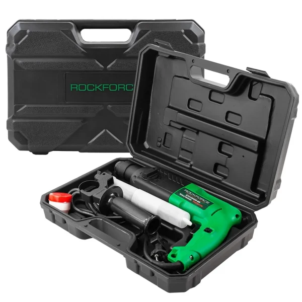 Перфоратор электрический (сверла 6, 8, 10х140мм, зубило плоское20х220мм, пика, уголь-е щетки,220V,50/60Гц,800W,0-1300 об/мин,2.8Дж, max Ø сверл. -24мм