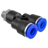 Фитинг Y-образный для пластиковых трубок 8мм с наружной резьбой 1/8''