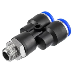 Фитинг Y-образный для пластиковых трубок 8мм с наружной резьбой 1/8''