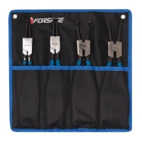 Набор съемников стопорных колец, 4пр(L-280мм), на полотне