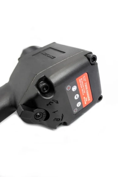 Пневмогайковерт ударный ''Twin Hammer''с реверсом и регулировкой усилия 1/2''(960Hм, 8500 об/мин,6.3bar,256 л/мин)
