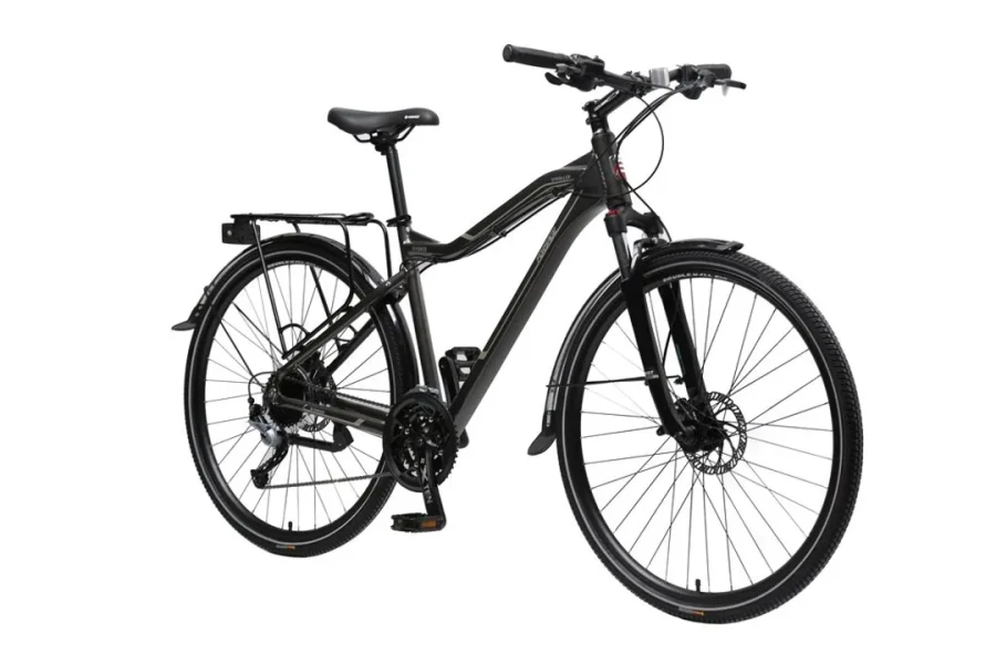 Велосипед MTB Stroller-X(Al6061,колесо700с,пер/зад покр40C, 27скоростейShimano Acera, вилкаRST Neon,тормозаTektro, седлоVelo,рост до175см,серо-корич.)