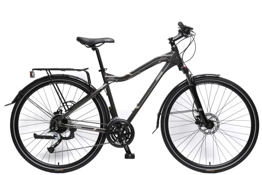Велосипед MTB Stroller-X(Al6061,колесо700с,пер/зад покр40C, 27скоростейShimano Acera, вилкаRST Neon,тормозаTektro, седлоVelo,рост до175см,серо-корич.)