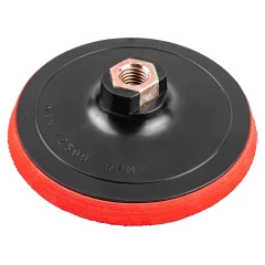 Тарелка опорная с Velcro фиксацией для УШМ (125мм, М14 под ключ)