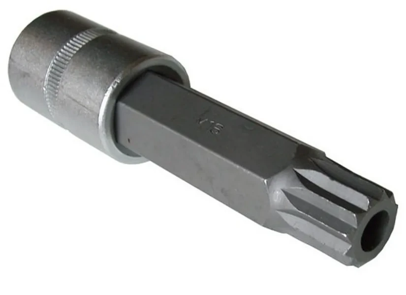 Головка-бита SPLINE 12-лучевая M16 с отверстием 1/2''(L-55мм)