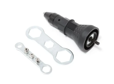 Адаптер-заклепочник для дрели (2.4, 3.2, 4.0, 4.8мм, min 11Nm, max 1000 об/мин), в блистере