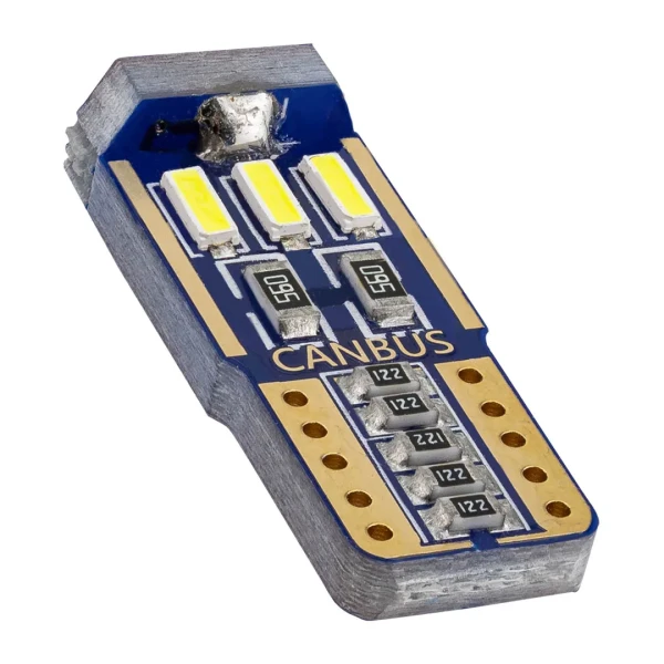 Лампочка светодиодная T10-4014-9SMD, 12v белая