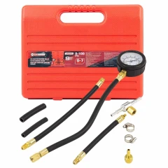Набор для измерения давления в топливных системах 9пр.(0-7bar), в кейсе