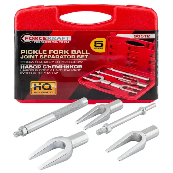 Набор съемников шаровых опор и наконечников рулевых тяг ''вилка''5пр.