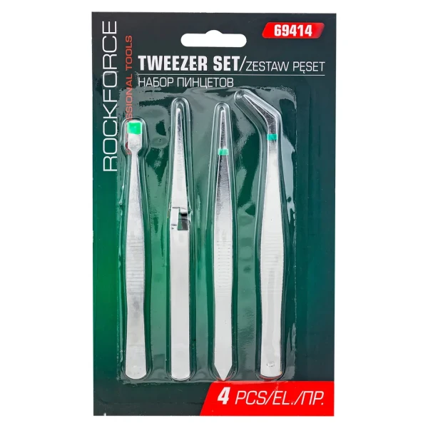 Набор пинцетов 4пр.(L-120мм)