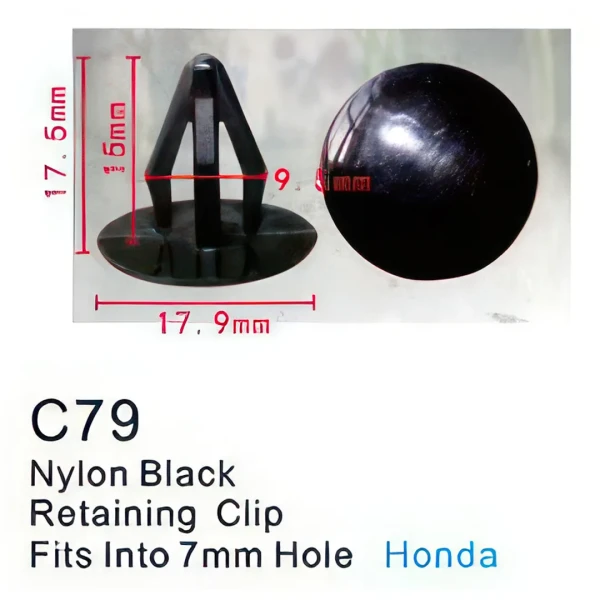 Клипса для крепления внутренней обшивки а/м Ниссан пластиковая (100шт/уп.)