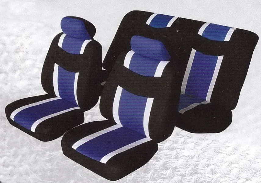 Чехлы на сидение 6пр BY-1304003B Black/blue