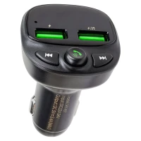 Автомобильный FM-модулятор Y87 (12V-24V, BT Hf+USB 3,1A)