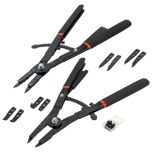 Набор съемников стопорных колец 16''-400мм, 2пр.,в кейсе