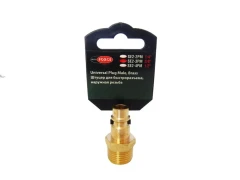 Штуцер для быстроразъема наруж. резьба 3/8''(в пластиковом держателе)