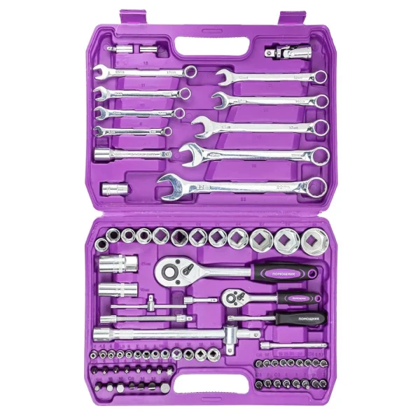 Набор инструментов 82пр. 1/4'', 1/2''(6гр.) (4-32мм)