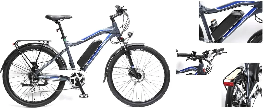 ЭлектровелосипедStroller-E(28 км\ч,до 50км на заряде,36V\250W,10,4Ah36V,AL6061,RSTneon,Тектро,8 скор,Shimano Altus,Обод26”х25мм,покр26”х1.95”,до175см)