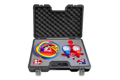 Набор инструментов для тестирования системы кондиционирования воздуха с двумя манометрами