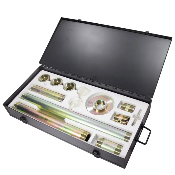 Набор гидравлического оборудования для кузовных работ, 20т,(насос, цилиндр + комплект удлинителей и надставок), в двух металлических кейсах