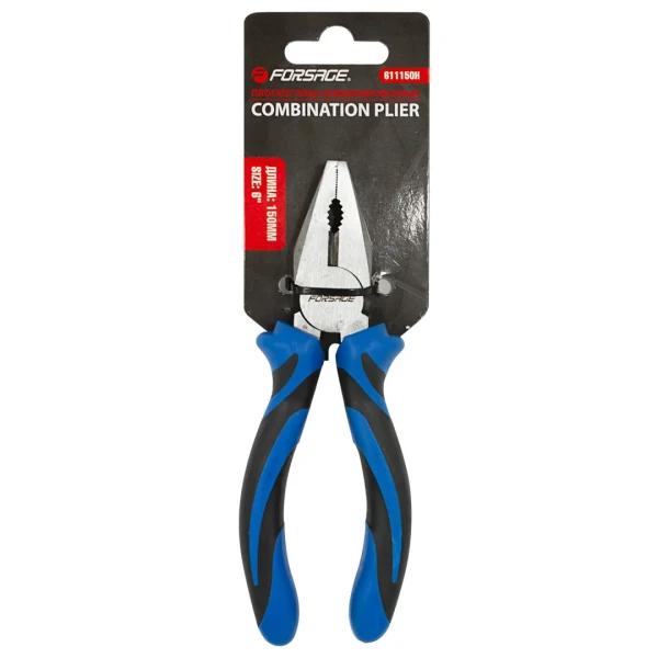 Плоскогубцы комбинированные с эргономическими рукоятками 6''(150мм), на блистере