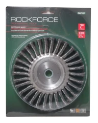 Кордщетка дисковая стальная витая для УШМ 175мм, в блистере