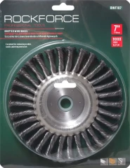 Кордщетка дисковая стальная витая для УШМ 175мм, в блистере