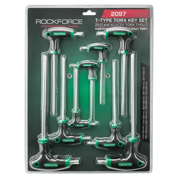 Ключи T-образные TORX, набор 9пр.