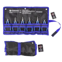 Набор шарнирно-губцевого инструмента мини 6пр. 5''-125мм(бокорезы, плоскогубцы-2шт, утконосы прямые/изогнутые, кусачки торцевые), на полотне