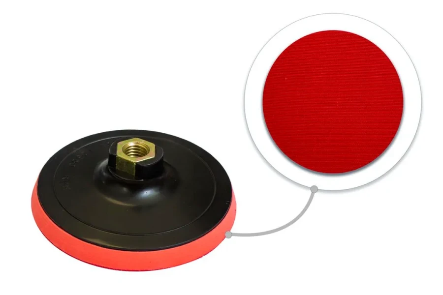 Тарелка опорная с Velcro фиксацией для УШМ (150мм, М14 под ключ)