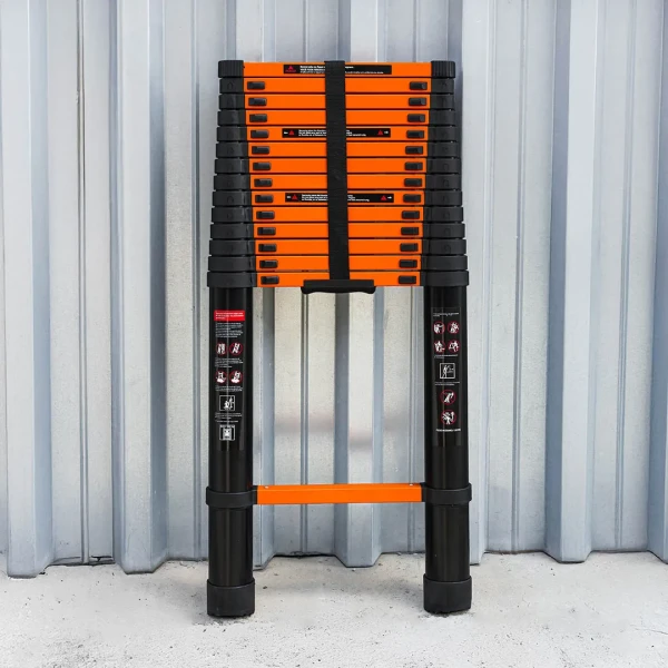 Лестница телескопическая алюм. бытовая 5.8м (15 ступ.)