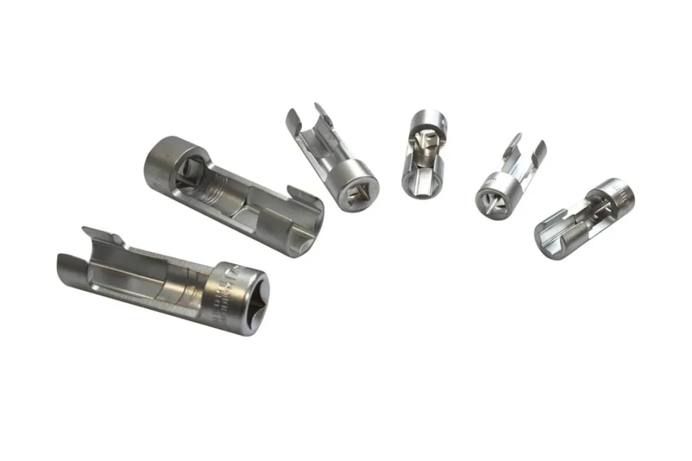 Набор головок разрезных 3/8'', 1/2'', 6пр.(10,11,12,13,14,17,19мм),в кейсе