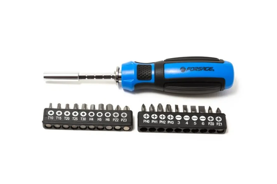 Отвертка-битодержатель телескопическая с набором бит, 21прCrV6150(PH:0,1,2,3,PZ:0,1,2,3,SL:3,4,5,6мм,T:10,15,20,25,30,Н:4,5,6мм,L:160-220мм)в блистере