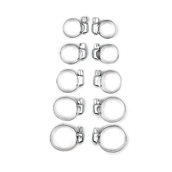 Набор хомутов червячных 10 пр.(10-18х2шт,12-20х2шт,14-23х2шт,15-25х2шт,16-27ммх2шт),в блистере