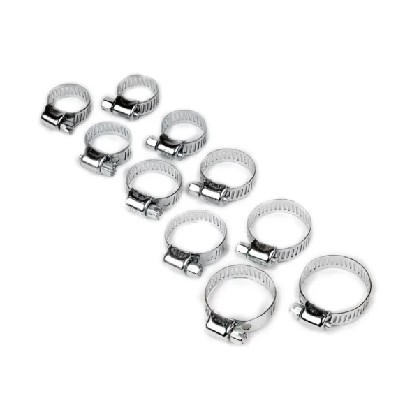 Набор хомутов червячных 10 пр.(10-18х2шт,12-20х2шт,14-23х2шт,15-25х2шт,16-27ммх2шт),в блистере