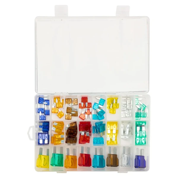 Предохранители плавкие флажковые автомобильные (от 3А до 100А), комплект 88пр.