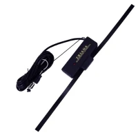 Антенна TR-10 SUPER активная на стекло 36см (всеволновая с регулировкой, радиус приема 80км) кабель 250см 12V ТРИАДА