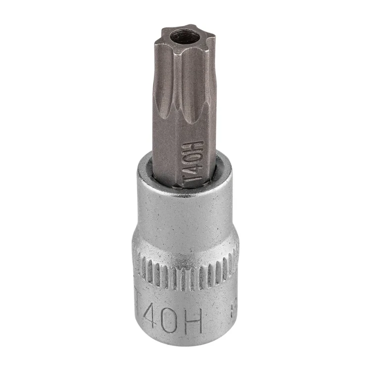 Головка-бита TORX 1/4'', T40H c отверстием
