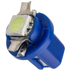 Лампочка светодиодная T8.5-5050-1SMD 12v ice blue
