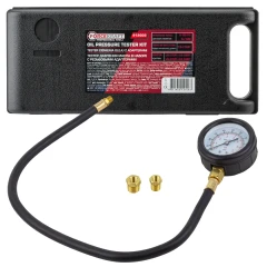 Тестер давления масла в наборе с резьбовыми адаптерами 3пр., (0-7bar), в кейсе