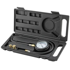 Тестер давления масла в наборе с резьбовыми адаптерами 3пр., (0-7bar), в кейсе
