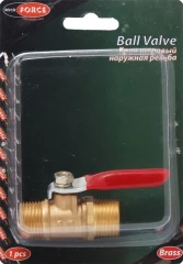 Кран воздушный шаровый наруж. резьба 1/4''х1/4''в блистере