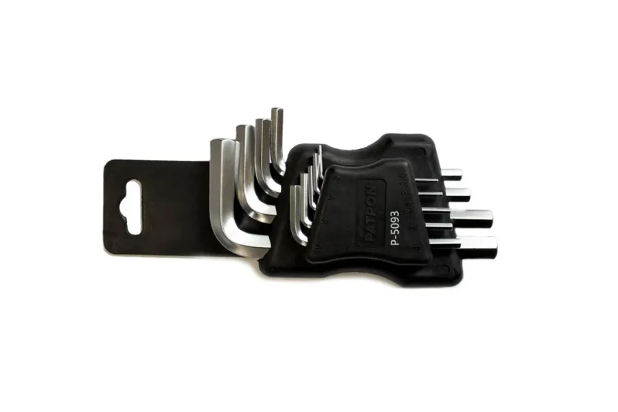 Набор ключей 6-гранных Г-образных, 9пр. (1.5, 2, 2.5, 3, 4, 5, 6, 8, 10мм) в пластиковом держателе