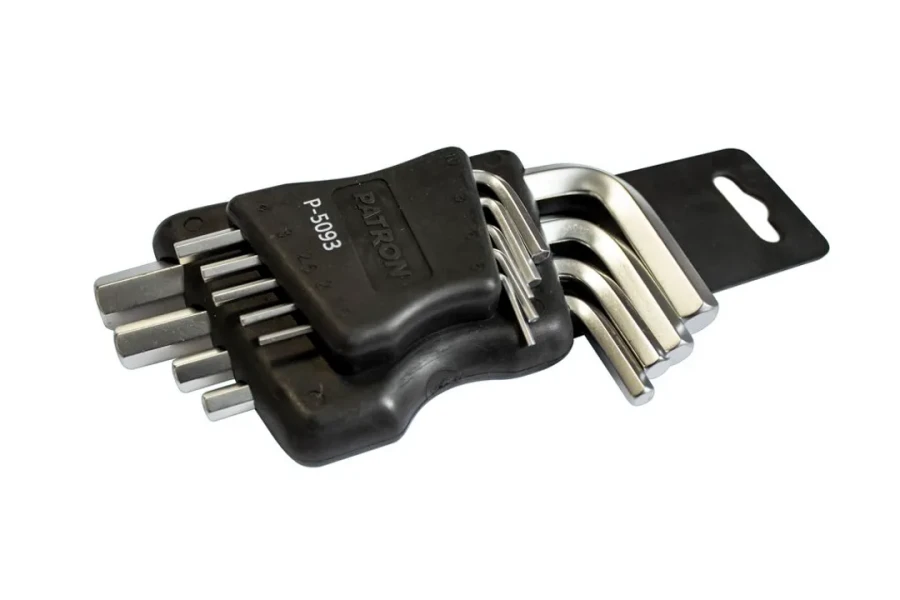 Набор ключей 6-гранных Г-образных, 9пр. (1.5, 2, 2.5, 3, 4, 5, 6, 8, 10мм) в пластиковом держателе