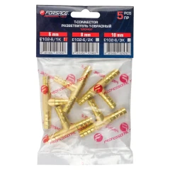 Разветвитель T-образный ''елочка''6мм, к-т 5шт.