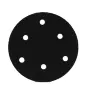 Подложка для машинки пневмошлифовальной 5''-125мм (6 отверстий)